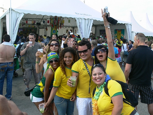 Brasilien-Fans nach der Niederlage im WM-Viertelfinale
