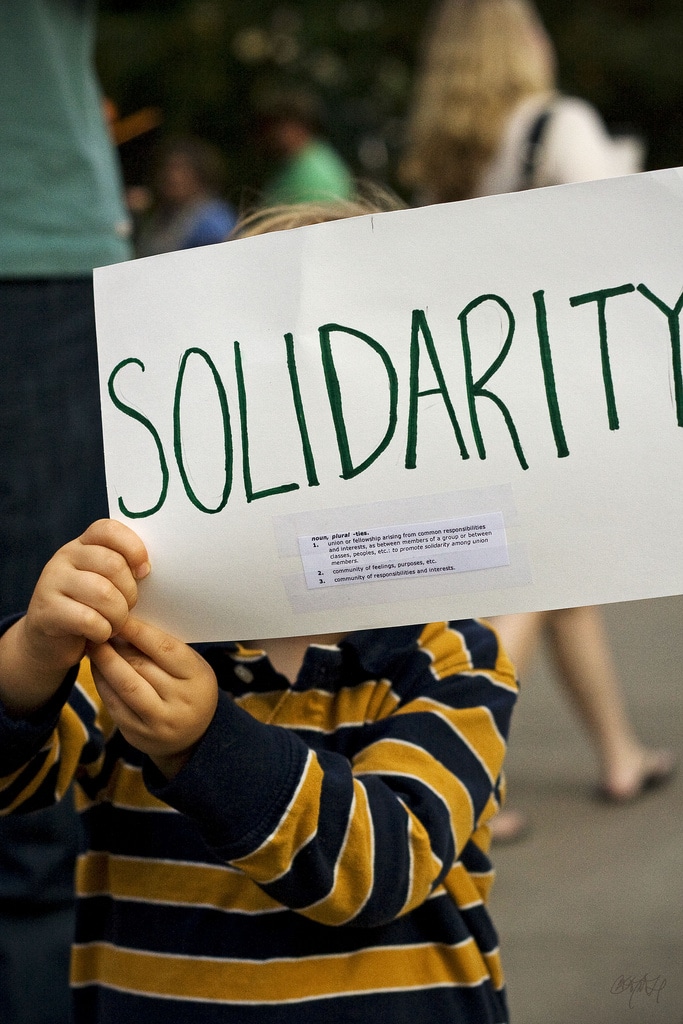 Occupy Solidarität in Hamburg