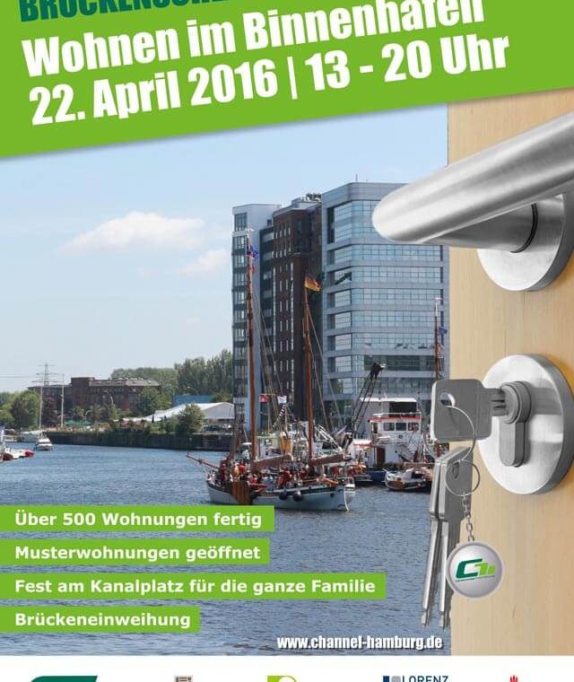 Brückenschlag-Fest im Binnenhafen Hamburg Plakat