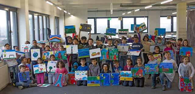 Migration: Kinder malen ihre Heimat