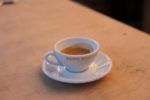 Kaffeestadt Hamburg; Eine Tasse mit frischem Espresso