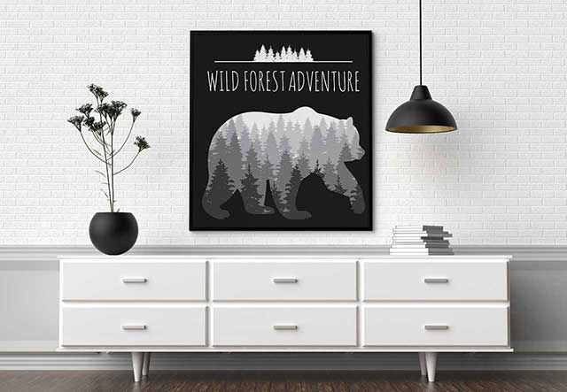 Probane Poster: Wild Tiere Art