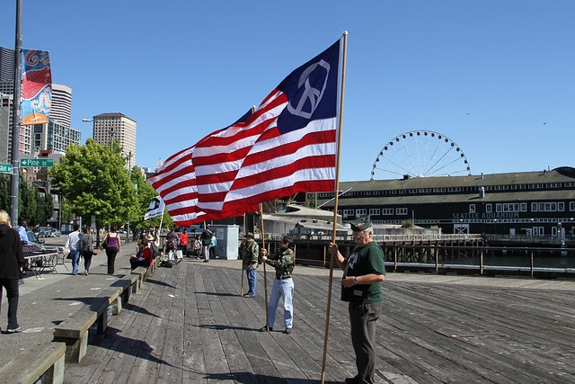 USA Banner in Seattle - Checkliste USA-reise