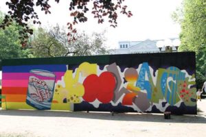 Graffiti bei der Altonale