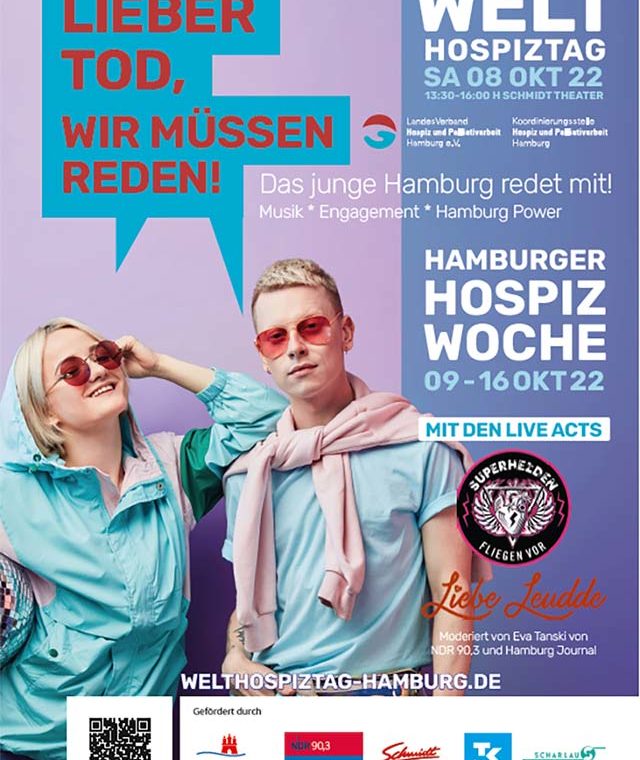 Plakat für die Hamburger Hospizwoche und den Welthospiztag 2022
