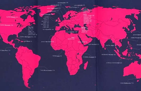 Weltkarte aus dem Buch: Die neue Welt
