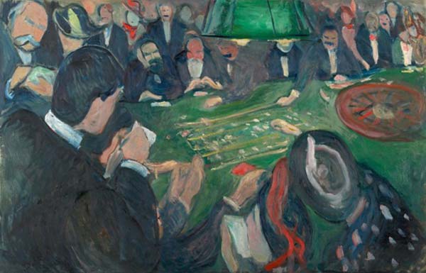 Edvard Munch’s “Am Roulette-Tisch in Monte Carlo”, 1892