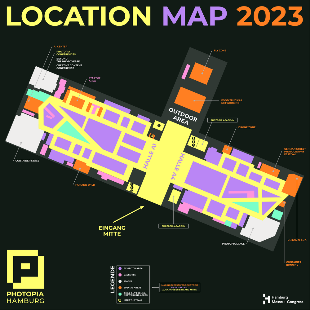 PHOTOPIA 2023 Location Map Messe Hamburg