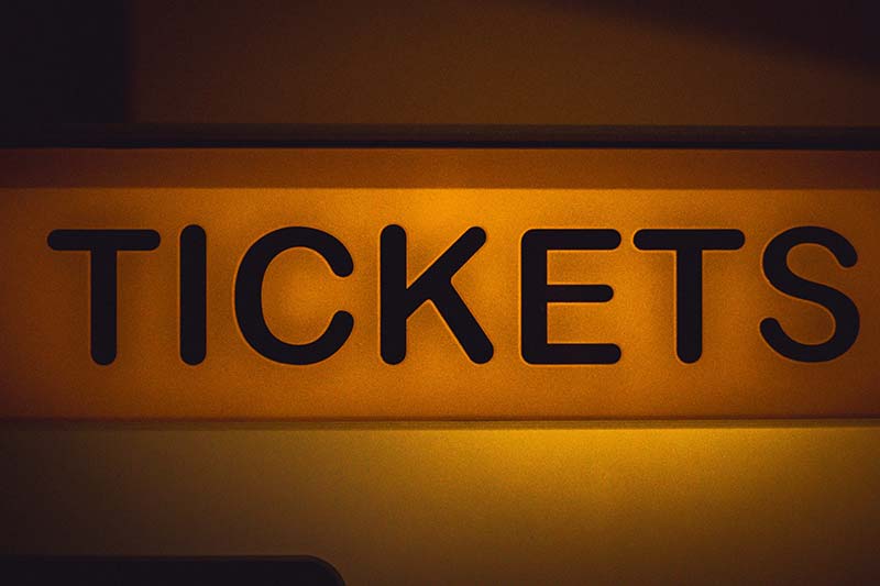 Ein Ticket: Ticketkauf vor dem Event lohnt sich