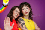 Plakat Pride Week 2024 mit Anna Depenbusch & Geraldine zum Mott: 5 vor 12! Du & Ich #GegenRechtsruck