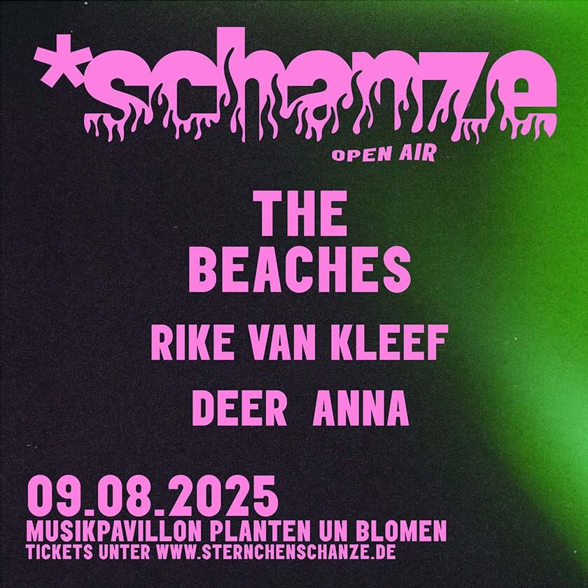 Plakat Schanze Open Air am Musikpavillon Planten un Blomen