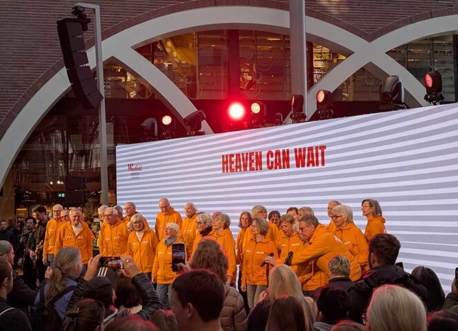 Heaven Can Wait Chor - hier bei der Eröffnung des WESTEND EKZ 2025 - im Stadtpark Open Air