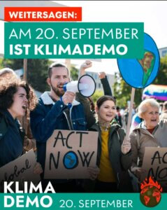 Klimademo Plakat