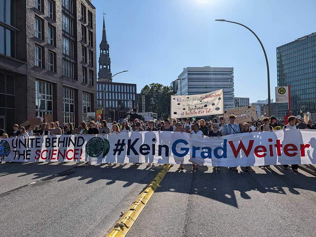 Klimademo in Hamburg