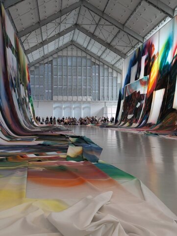 Das WUNDERBILD in den Deichtorhallen als Teil der Performance von Oona Doherty