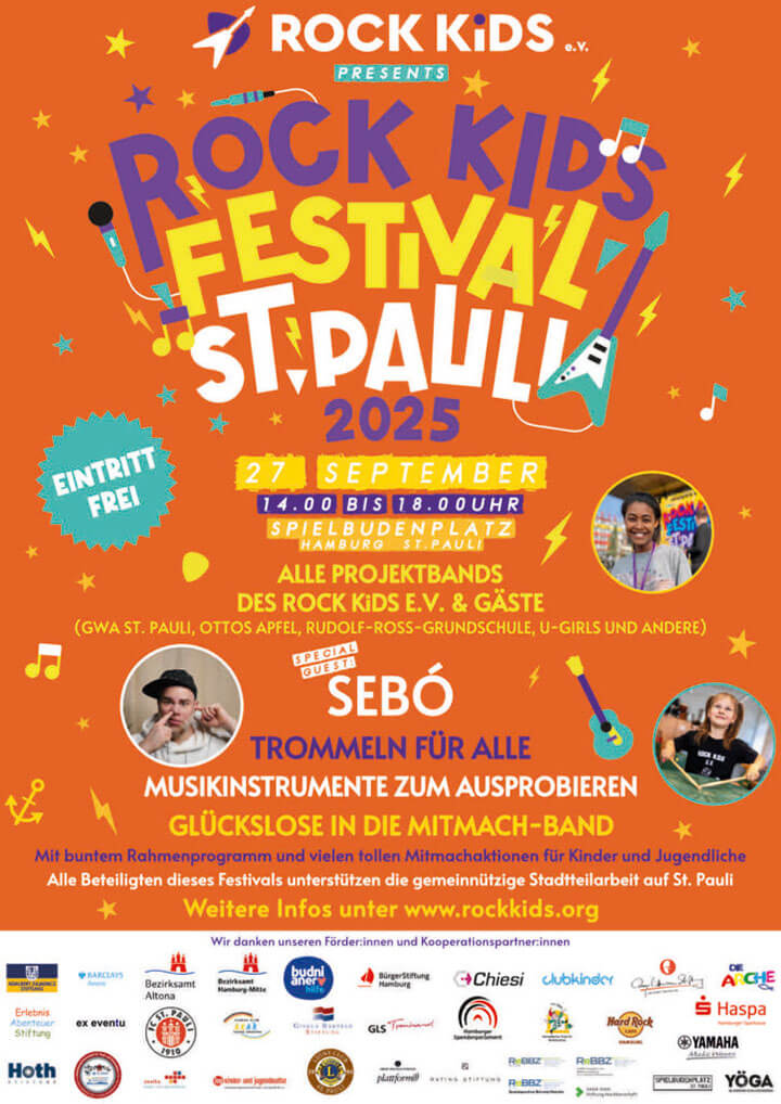 Plakat: Rock Kids Festival St. Pauli 2025