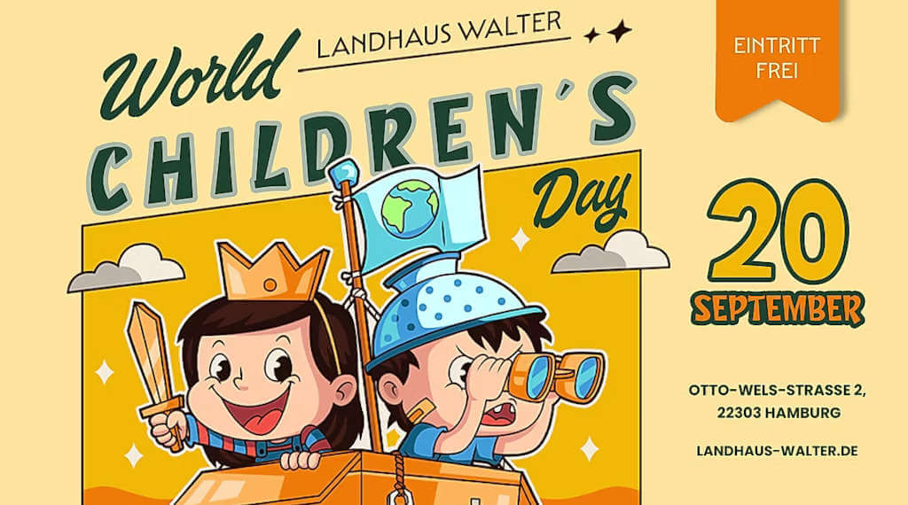 Plakat Weltkinderfest 205 im Landhaus Walter