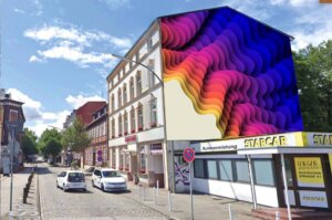 Altstadthotel in Harburg mit neuem Mural: Walls Can Dance 2025