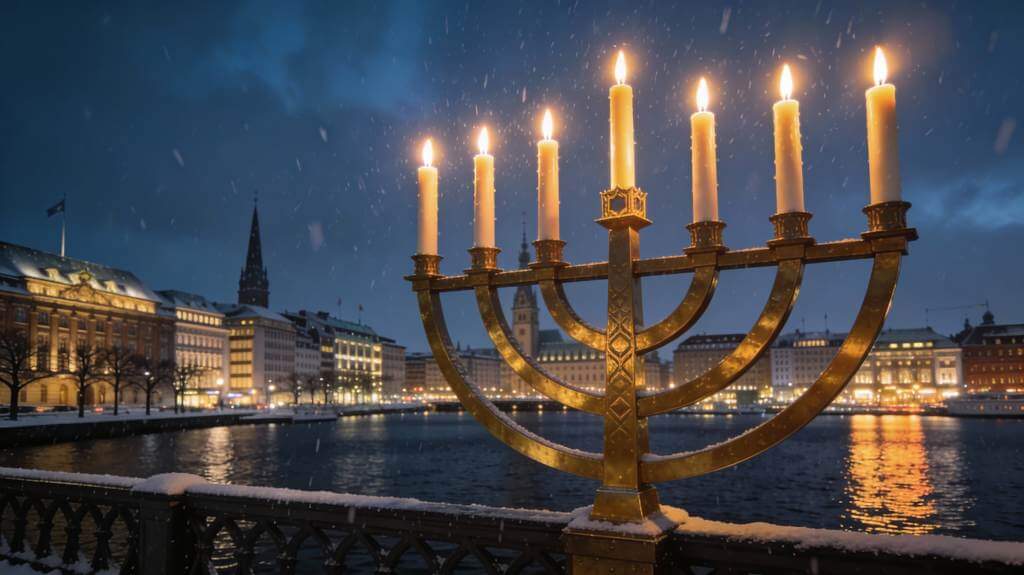 Chanukka an der Alster