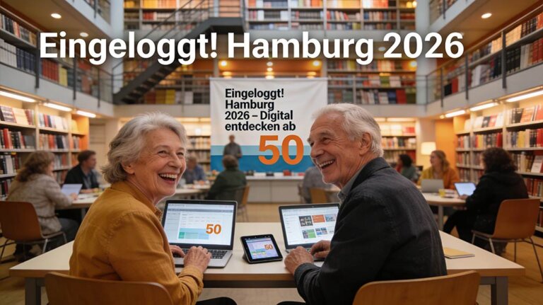 Eingeloggt! in den Bücherhallen Hamburg