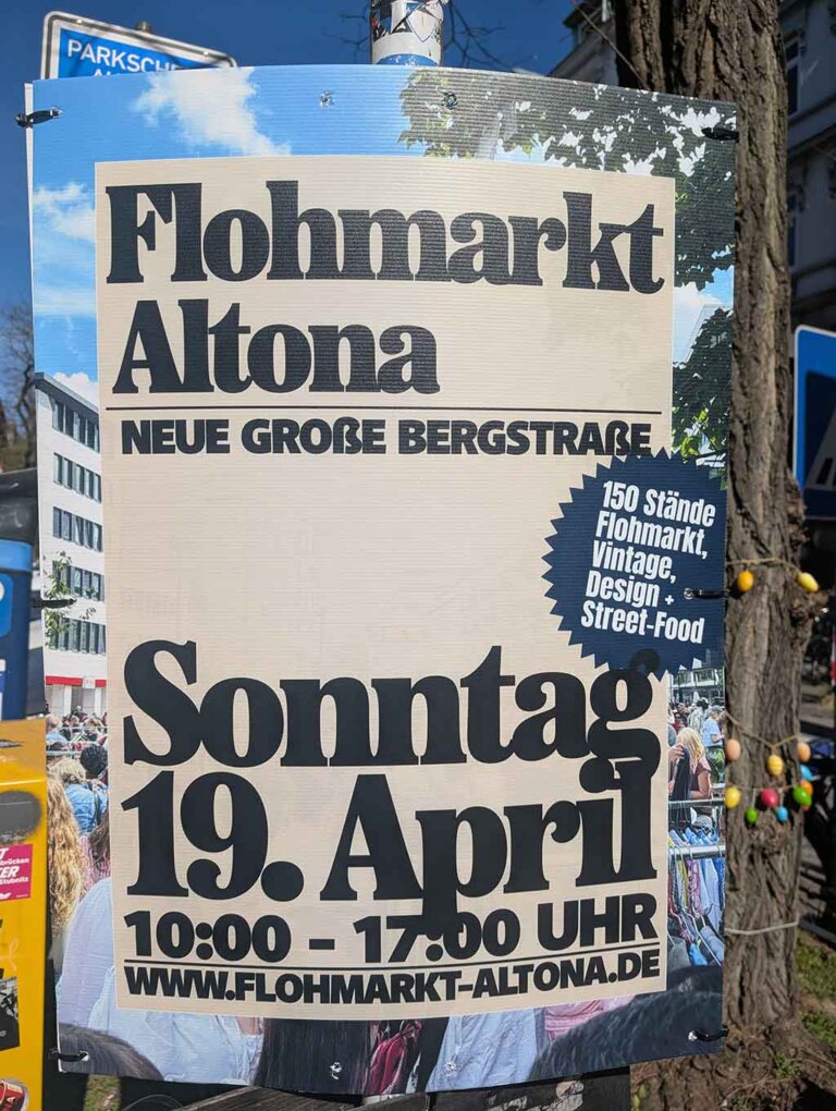 Plakat: Flohmarkt Altona