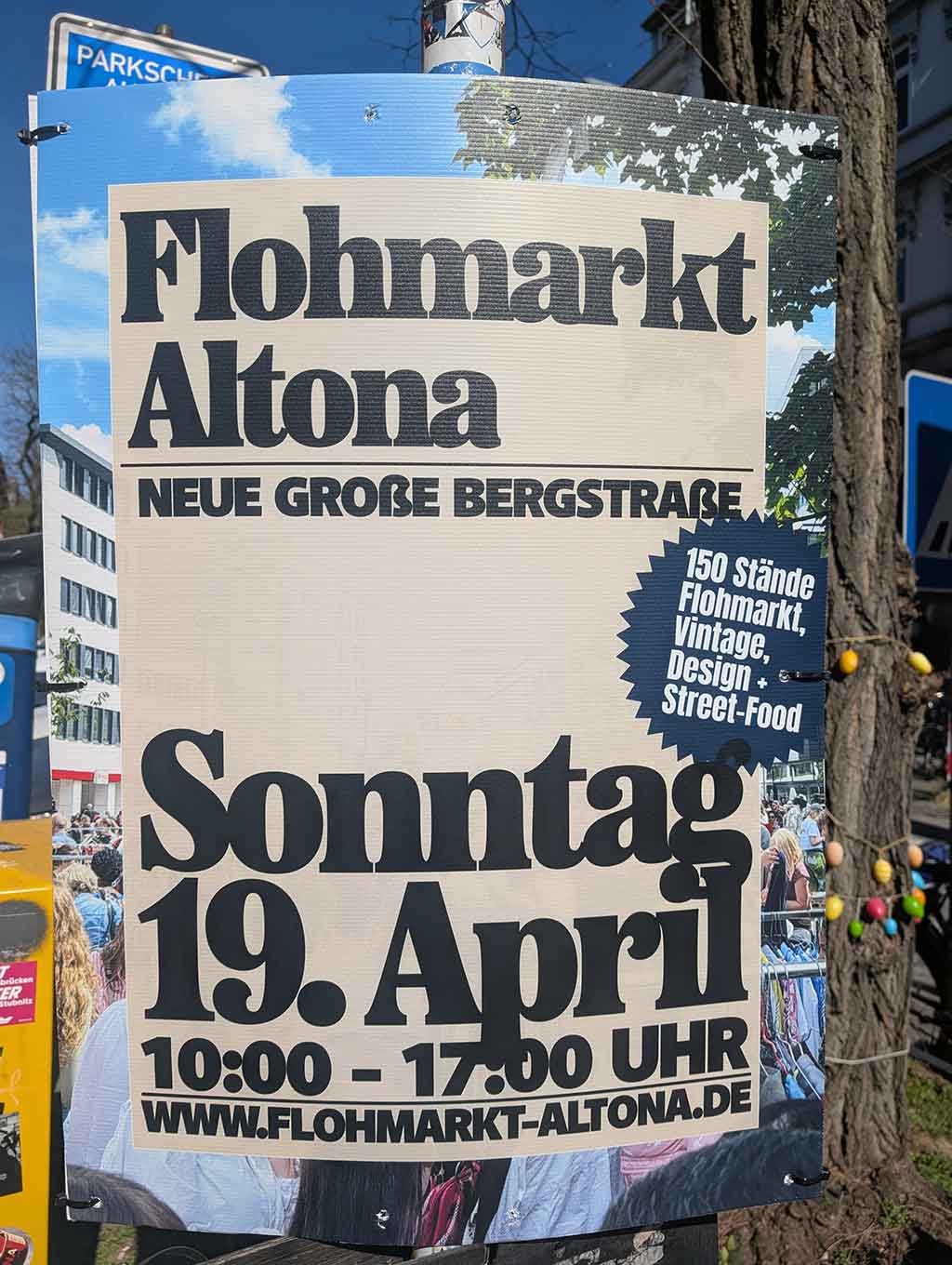 Plakat: Flohmarkt Altona