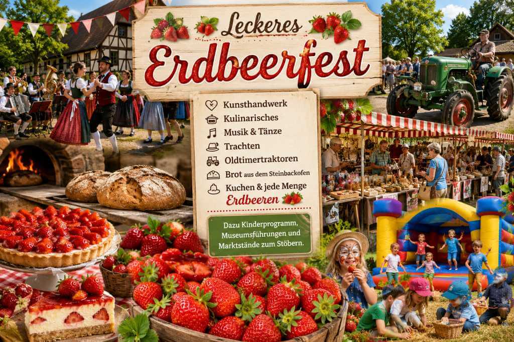 Vierländer Erdbeerfest am Freilichtmuseum Rieck Haus 2026