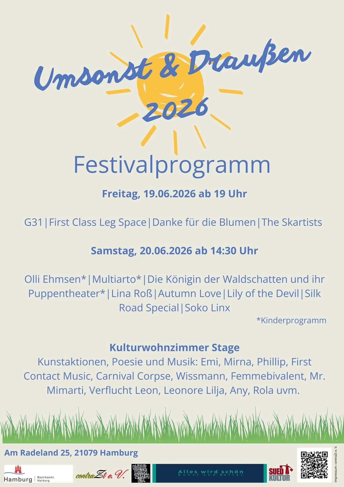 Umsonst und Draußen Musikfestival mit Kinderfest Am Radeland