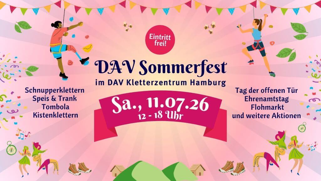 Banner: DAV Sommerfest 2026