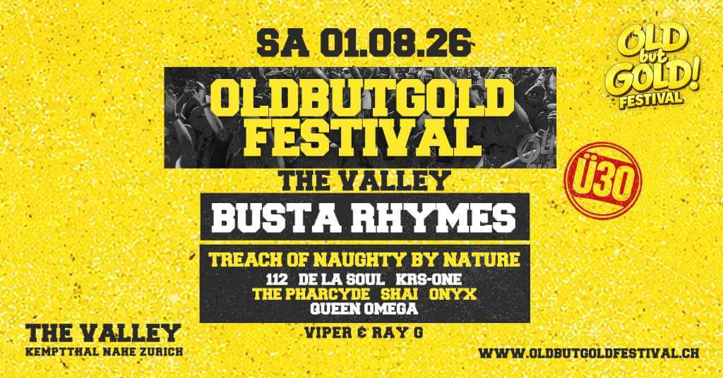 Banner: Old but Gold Ü30 HipHop Festival