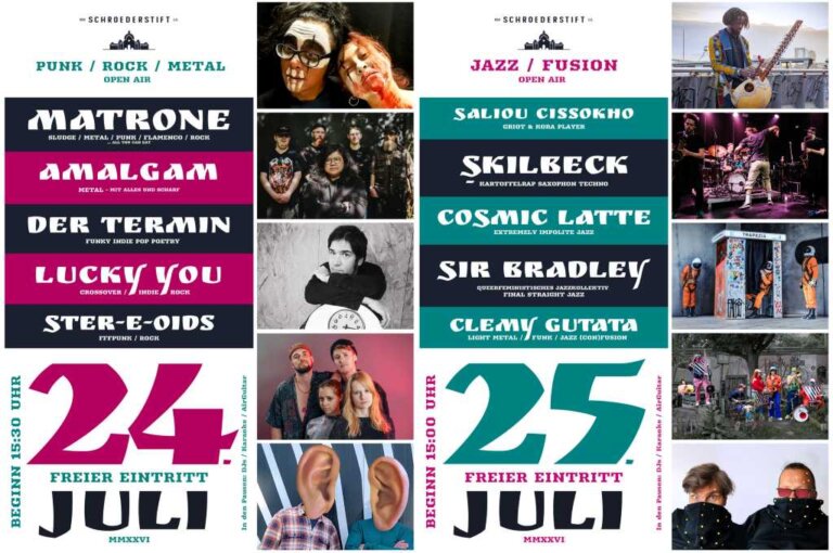 Plakat: Schroederstift Sommerfest 2026 Hamburg
