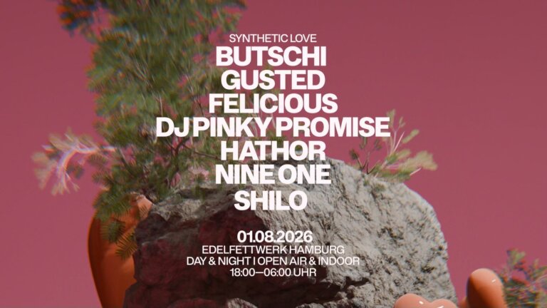 Banner: Synthetic Love im Edelfettwerk nach dem CSD