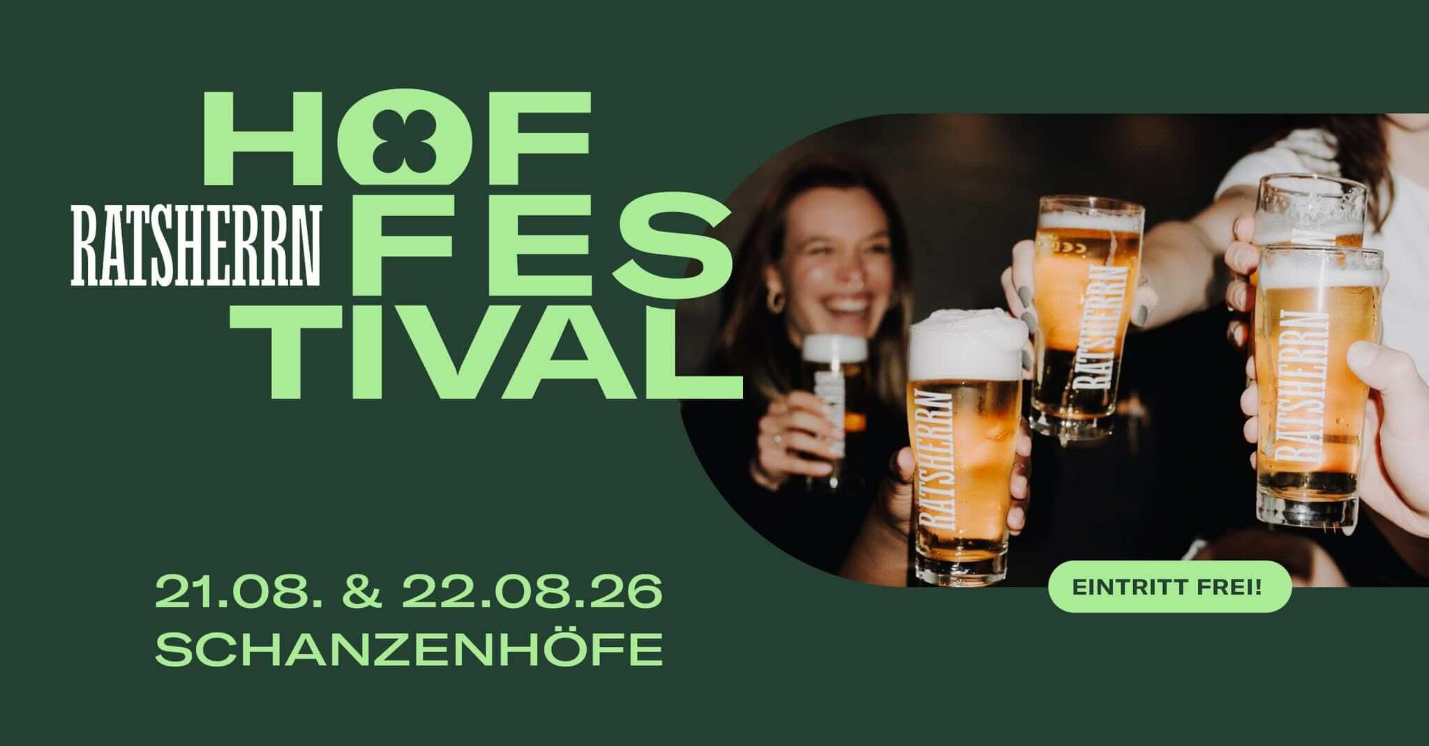 Ratsherrn Hoffestival 2026 in den Schanzenhöfen 1 Banner: Ratsherrn Hoffestival 2026