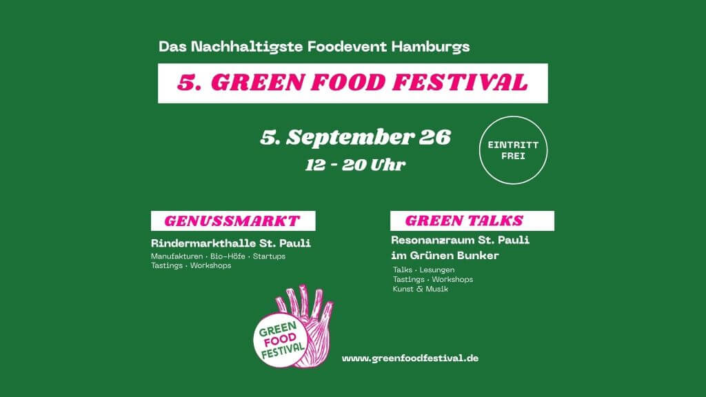 Green Food Festival Hamburg 2026: Genuss trifft Verantwortung 1 Banner: Green Food Festival Hamburg 2026