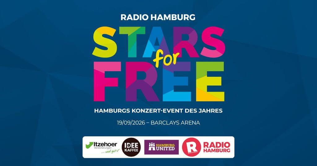 Onlinebanner: Radio Hamburg Stars for Free 2026
