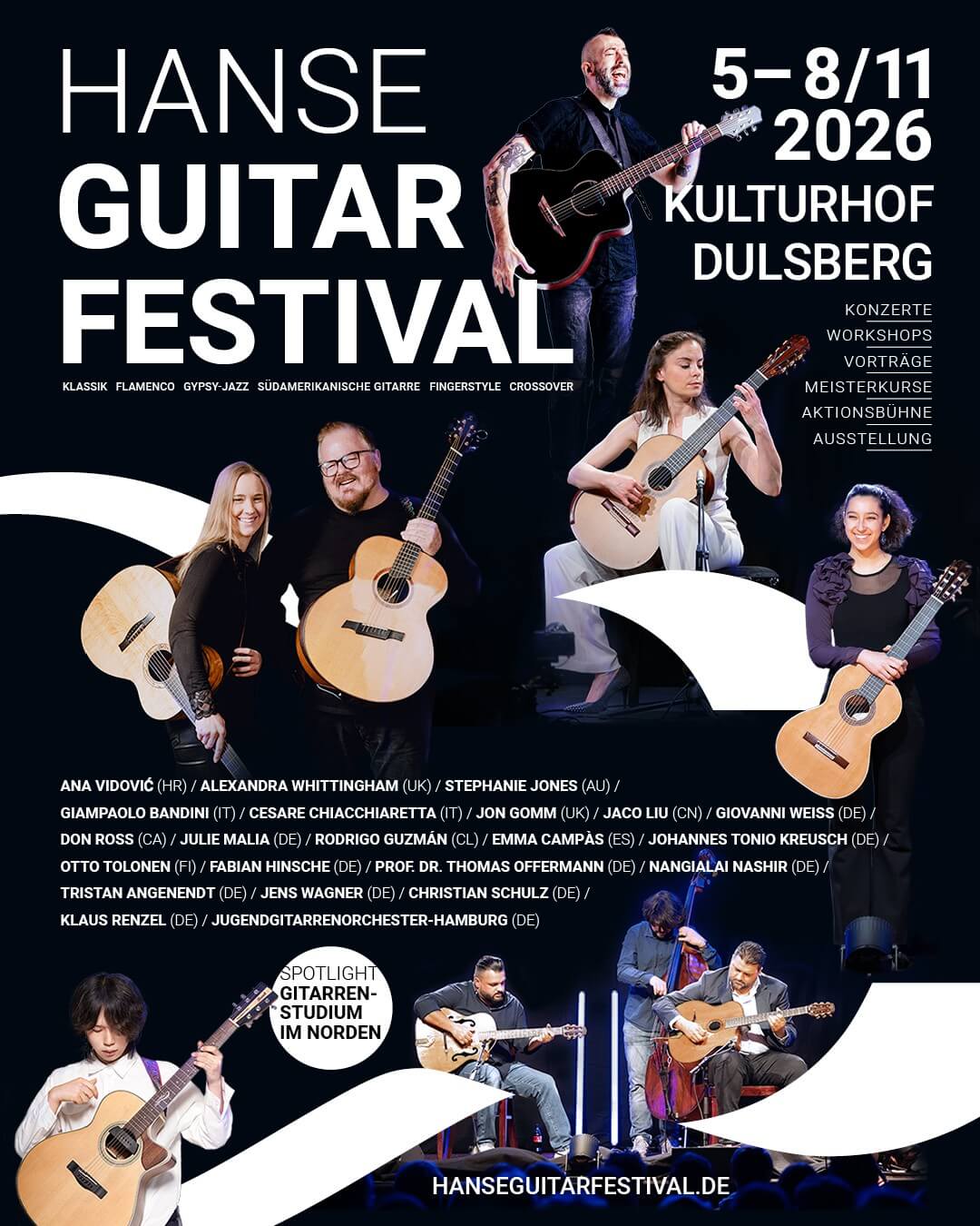 Hanse Guitar Festival 2026: So viel Musik gibt es kostenlos 1 Plakat und Banner für das Hanse Guitar Festival 2026
