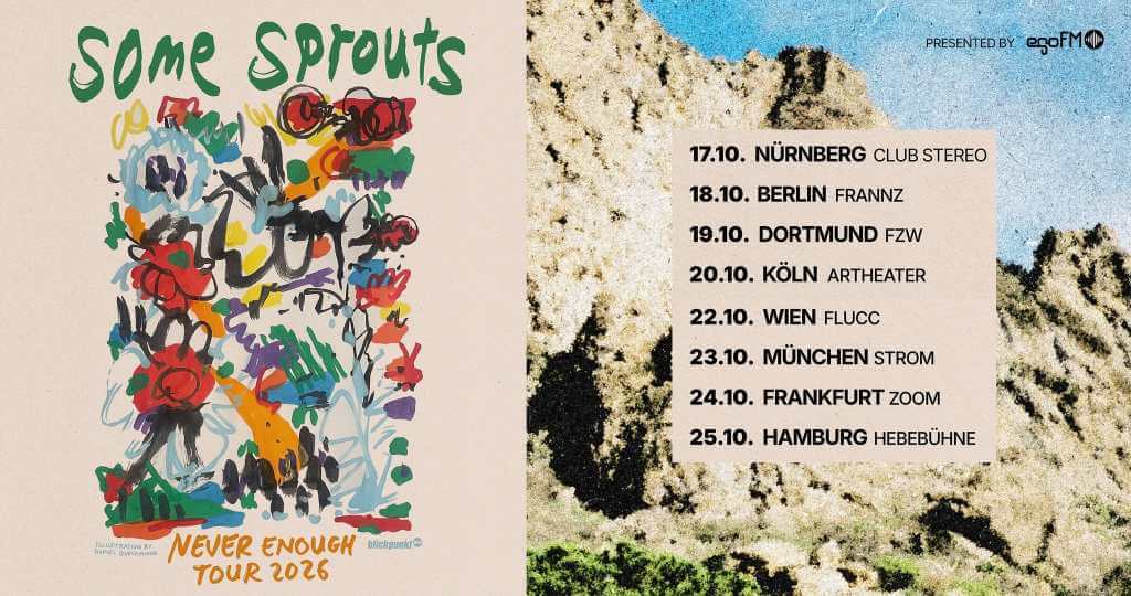 Banner_ Some Sprouts Tour 2026 unter anderem in Hamburg